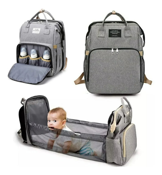 BabyComfort Pro™: Mochila Multifuncional con Cuna Portátil